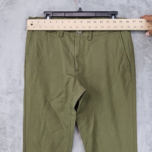 Old Navy Pants Mens Size 32 Green Ultimate Slim Fit Chino Breathable Stretch - Picture 2 of 10